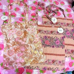 Spell & The Gypsy Tote Bundle 3 Flamingo Jungle Library Bags NWT
